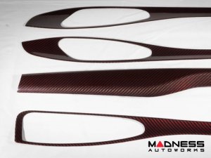 Alfa Romeo Stelvio Complete Interior Trim Kit - Red Carbon Fiber Alfa Romeo Stelvio Complete Interior Trim Kit - Red Carbon Fiber